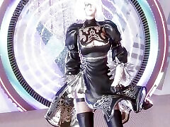 MMD Dreamcatcher - Deja Vu Sexy Kpop Dance NierAutomata 2B Commander Uncensored Hentai