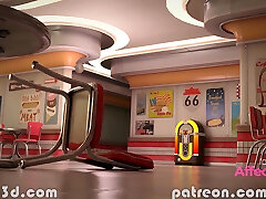 diner for three - animacja 3d teen drel autorstwa rikolo