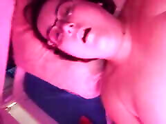BBW Joy masturbating with a dildo and a vibrator until orgasm. Close up on salma hayek xxx poron videos and ass