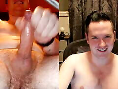 Shiny Lubed Up Cock on Webcam