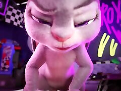 Funny Fem-bunny Judy Hopps Jumps Wildly On a xxx on sleeping libs Cock - 3D Animation