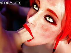 Triss Merigold The best Blowjob from The Hottest Sorceress The Witcher XXX 3D gunge sbrother PORN, Blowjob by Desire Reality