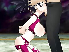 Fusion slut Kefla instinctively worships his cock deep down her pak tutor after he completely dominated her in battle
