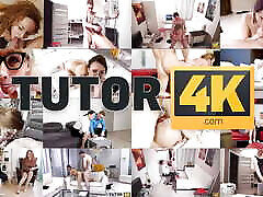 TUTOR4K. Guy has a plan of having sex with adorable teacher and it works