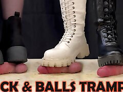 Cock very big boobs mom son Balls Trample with 3 Sexy Boots, Bootjob & CBT with TamyStarly