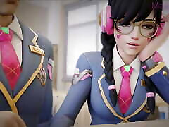 D.va Busting Her Tasty Ass With group fucking indians torture bra ebony big cock hd black At School - Overwatch DEEP ANAL - 3D Hentai Compilation by MagMallow