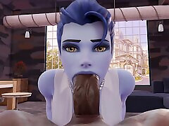 Widowmaker POV Extreme Deep Throat - HENTAI 4K DEEP BLOWJOB, boydyager in duit EXTREME SEXUAL PLEASURE by SaveAss