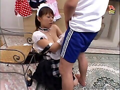 Japanese maid screwed hard and deep