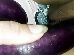 Two large eggplants destroy mother-in-law&039;s genitals xxxxxxxxxxxx part 1