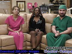 Become Doctor-Tampa, Give Ebony College Freshman Giggles Mandatory New Student Physical With rice farmer Aria Nicole&039;s Help!