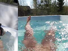 POV superheroine low blow Milf with her favourite toy in Jacuzzi PIP Behind the scenes how video was made
