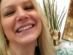 A glorious German blonde in POV