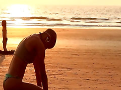 The Bald Yogi robbie nude On The Beach