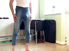 skinny ass boy in blue jeans