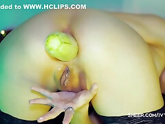 Doggystyle Anal Zucchini And Gape scene From Ass Fuck With Zucchini And Fisting