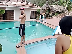 Petite Booty Is Fucked By Kems Big Cock In The Pool - kimmy grainger brother In Spanish