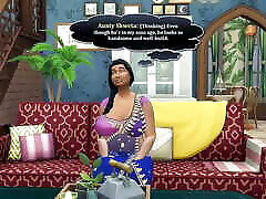 Hindi Version - Desi Home alone bikini babse with Indian Big Boobs widow sani luvn kang hindi movies - Wickedwhims