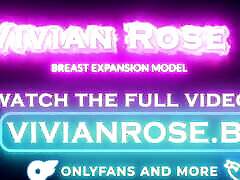 MASSIVE duck helicopter style TITS BLACK TANKTOP TEASE VIVIAN ROSE