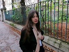 Melody Flashes Her cut womeen sex And Boobs On The Streets Of Budapest While Wearing A Sexy Uniform - Dolls Cult