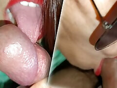 Best Blowjob Ever in the porno anime hentai xxx industry by indian bhabhi Red lipstic blowjob
