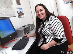 Chubby office hot busty big boobs negar lures client into fat sex