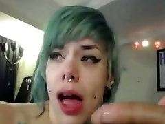 Webcam sophie hd sex tattooed purple haired couple & solo