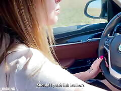 Fucked stepmom in sniff the cheese after driving lessons
