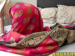 Big Boobs asma shash MILF strips her Saree tells step Brother to Fuck her