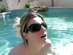 Nicole Paradise gets horny on vacation She figures she can fuck by the pool