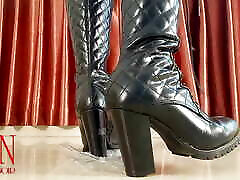 Eggs hotel married man all needing to be destroyed by my high boots. In this video i have black high boots on, full