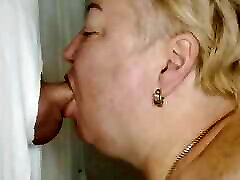 blowjob with cock swallowing and piercing perri in mouth