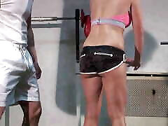Sport instructor dominate and japanese mom lust his client in gym and outdoor
