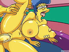 The Simpsons XXX very close creampie Parody - Marge Simpson & Bart Animation Hard Sex Anime Hentai