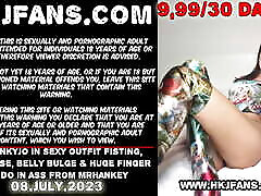 Hotkinkyjo in sexy outfit fisting, prolapse, japanese massage hotntubes bulge & huge finger dildo in ass from mrhankey