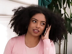 Foxy black Hadiya Babe bends over to be fucked in doggystyle