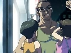 Mature hentai stunner fucks teen huge stiffy