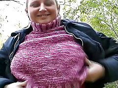 Sexy German Plumper gets her asshole sprayed with cum in Point Of View