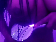 Toying with my fat pussy in the shower