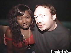 19yo Braces Black Chick Teen Stripper Big Tits Gangbang Ultra-kinky Elder White Cocks in Porn Theater Sperm Squirting!