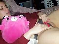 Dad rubs and plays with teen's cameltoe