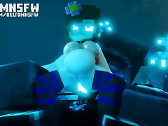 硬肛门他妈的与珍妮和监狱长的minecraft动画