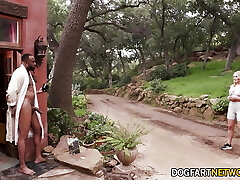 Lost Platinum-blonde Hardcore Pounded By BBC Stranger - Ella Reese - Dogfart