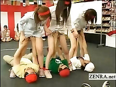Japan employees play weird bizarre group dt sex game