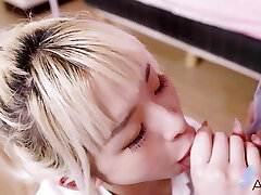 Blonde Taiwanese Lina poked her ex boyfriend.