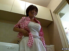 Chinese lady Meguru Kosaka is enjoying, uncensored