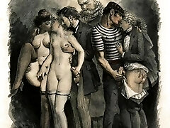 Vintage retro classical hardcore fucking and oral hardcore fuck-a-thon perversions