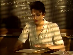 Short haired kinky brunette college educator sucks strong cock for jism