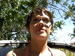 krótkie włosy college girl haileey james pickup i pieprzyć biały potwór kogut