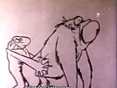 Funny Cunt Fucking Cartoon Intercourse (1960s Vintage)