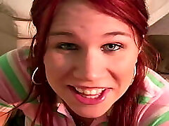 Eighteen year elderly Alyssa West loves big loads all over her good-sized tits!